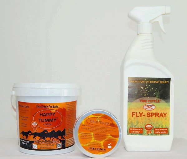 Starter Value Pack - Happy Tummy charcoal, Skin Deep, Fly-spray